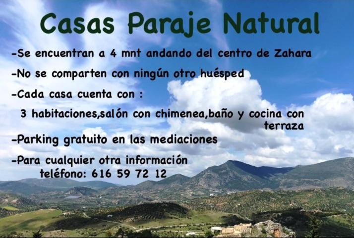Casas Paraje Natural زاهارا دي لا سييرا المظهر الخارجي الصورة